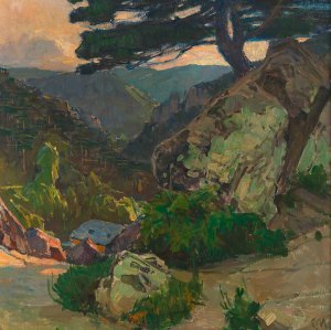 Blick in die Klausen bei MOdling by Carl Moll Oil Painting