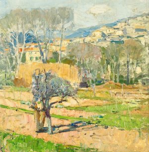 Cagnes by Carl Moll Oil Painting