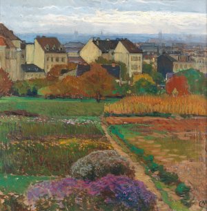 Dobling Wien by Carl Moll Oil Painting