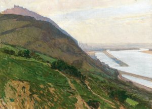 Donauansicht by Carl Moll Oil Painting