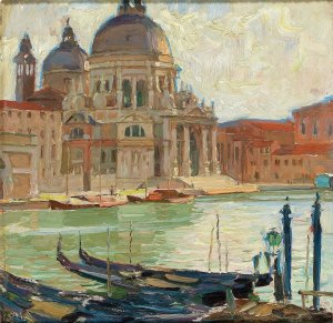 Kirche in Venedig by Carl Moll Oil Painting