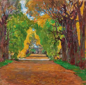 Motiv aus dem Schlospark in Jevisovice by Carl Moll Oil Painting