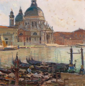 Santa Maria della Salute, Venice, by Carl Moll Oil Painting
