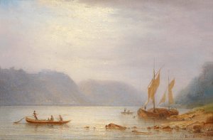 Mittagssonne St. Goarshausen by Carl Morgenstern Oil Painting