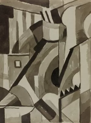 Abstract 3 by Carl Newman Oil Painting