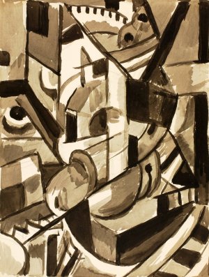 Abstract III by Carl Newman Oil Painting