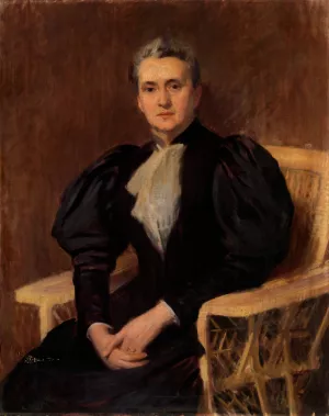 Portrait of a Woman by Carl Newman Oil Painting