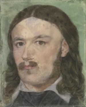 Bildnis des Kupferstechers Carl Barth in altdeutscher Tracht by Carl Philipp Fohr Oil Painting