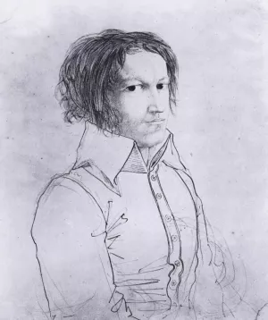 Portrait of Heinrich Karl Hofmann by Carl Philipp Fohr - Oil Painting Reproduction