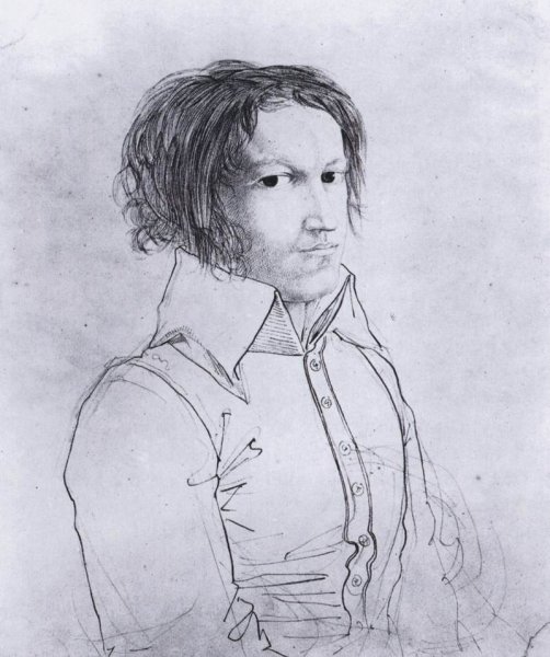 Portrait of Heinrich Karl Hofmann by Carl Philipp Fohr - Hand-Painted Oil Painting Reproduction