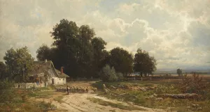 Farm Near Rockaway, Morris County, New Jersey by Carl Philipp Weber Oil Painting