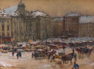 Am Hof by Carl Pippich Oil Painting
