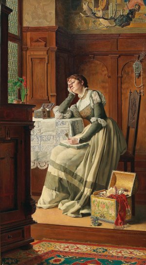 Anfangs wollt ich fast verzagen by Carl Probst Oil Painting