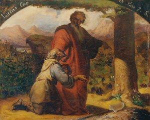 Das Gleichnis vom unfruchtbaren Feigenbaum by Carl Rahl Oil Painting