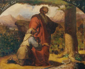 Das Gleichnis vom unfruchtbaren Feigenbaum by Carl Rahl Oil Painting