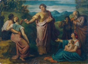 Das Madchen aus der Fremde by Carl Rahl Oil Painting