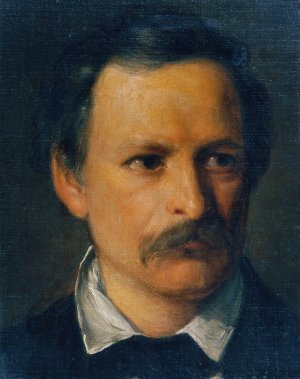 Der Architekt Franz Beer Oil painting by Carl Rahl