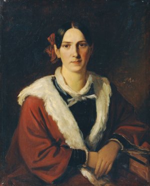 Luise von Schwind, die Gattin des Malers Moritz von Schwind by Carl Rahl Oil Painting