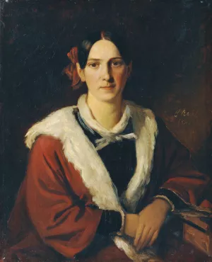 Luise von Schwind, die Gattin des Malers Moritz von Schwind by Carl Rahl Oil Painting