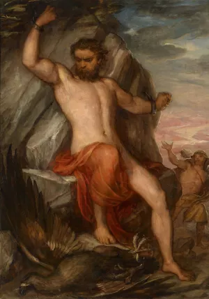 Prometheus by Carl Rahl Oil Painting