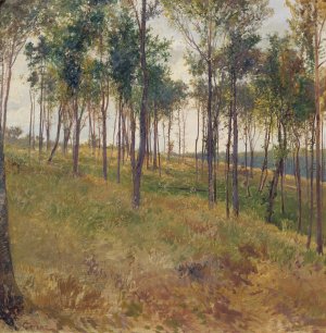 Waldmotiv bei Kritzendorf by Carl Raimund Lorenz Oil Painting