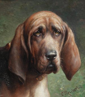 A Good Friend by Carl Reichert Oil Painting