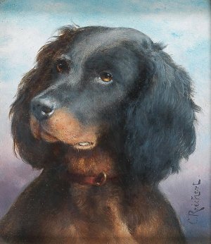 A Questioning Look by Carl Reichert Oil Painting