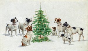Christmas by Carl Reichert Oil Painting