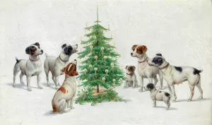 Christmas by Carl Reichert Oil Painting