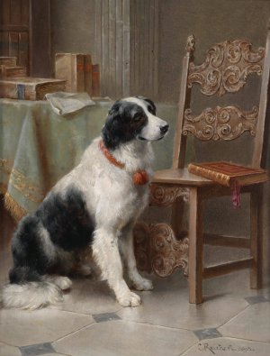 Der Liebling der Familie by Carl Reichert Oil Painting