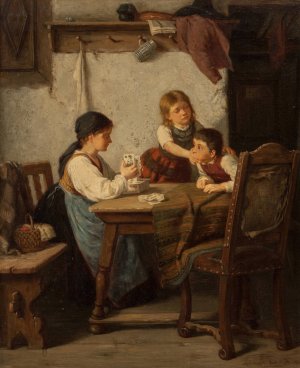 The Mischief by Carl Robiczek Oil Painting