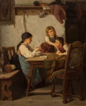 The Mischief by Carl Robiczek Oil Painting
