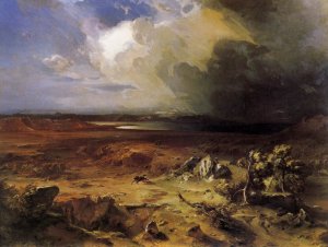 Marathon by Carl Rottmann Oil Painting