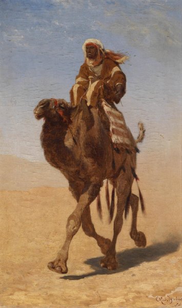 Main Product Photo of Kamelreiter  Painting by Carl Rudolf Huber