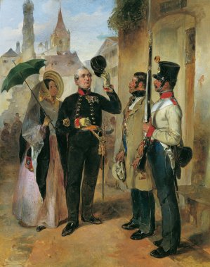 Der Wachposten by Carl Schindler Oil Painting