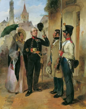 Der Wachposten by Carl Schindler Oil Painting