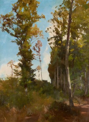 Waldlichtung bei Purkersdorf by Carl Schuch Oil Painting