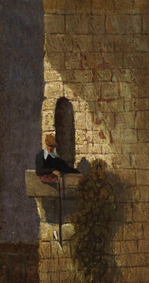 Der Student im Karzer by Carl Spitzweg Oil Painting