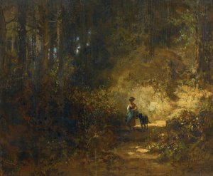Im Walde by Carl Spitzweg Oil Painting