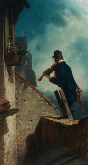 Standchen by Carl Spitzweg Oil Painting