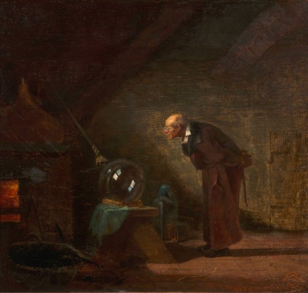 Main Product Photo of The Alchemist  Painting by Carl Spitzweg