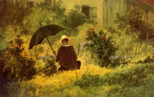 The Botanist Oil painting by Carl Spitzweg