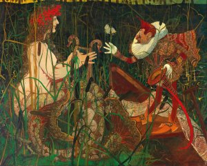The Love Declaration by Carl Strathmann Oil Painting
