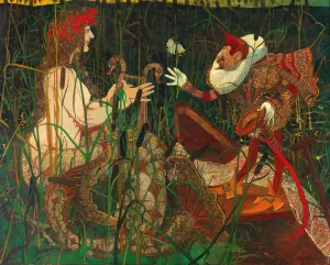 The Love Declaration by Carl Strathmann Oil Painting