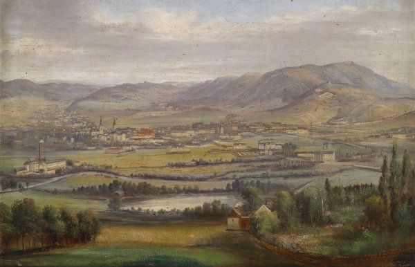 Main Product Photo of Industrielandschaft Painting by Carl Thondel