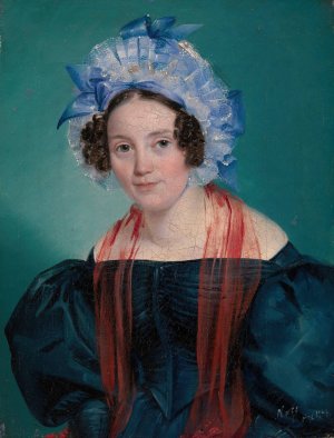 Portrait of a Countess by Carl Timoleon Von Neff Oil Painting