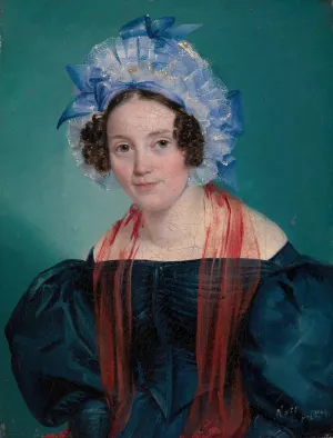 Portrait of a Countess by Carl Timoleon Von Neff Oil Painting