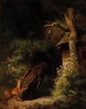 Der Waidbruder by Carl Trost Oil Painting