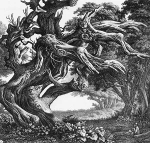 Fantastical Tree by Carl Wilhelm Kolbe Oil Painting