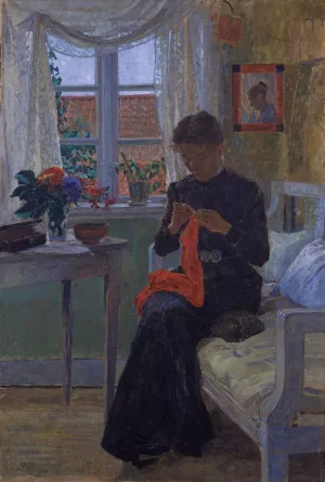 Interior Bohuslan Oil painting by Carl Wilhelmson